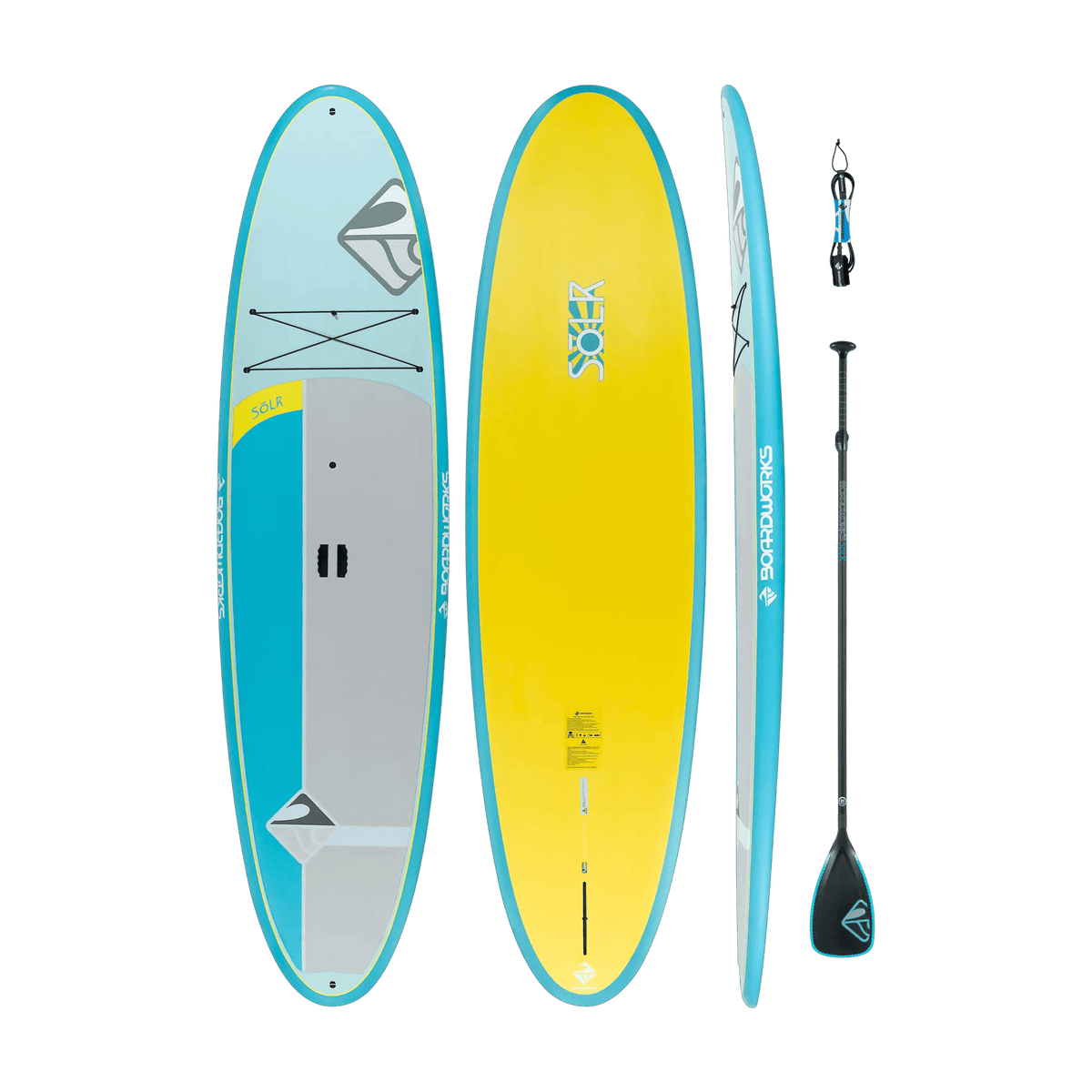 Solr 10'6" All-Around Paddle Board With Paddle And Leash