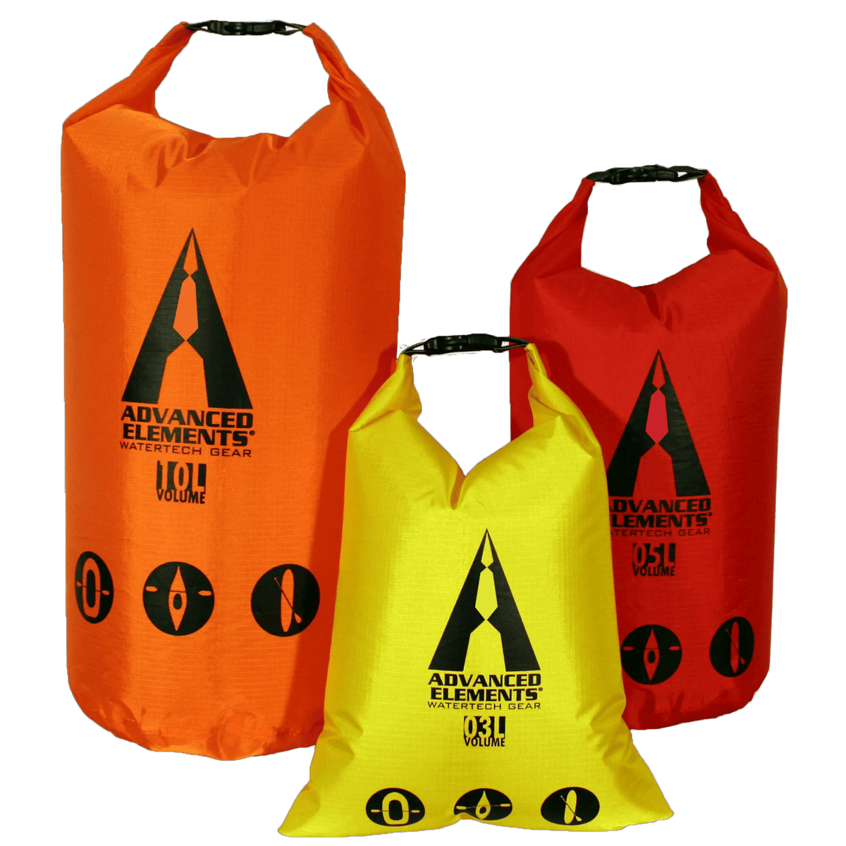 Advanced Elements PackLite™ Rolltop Dry Bag Set