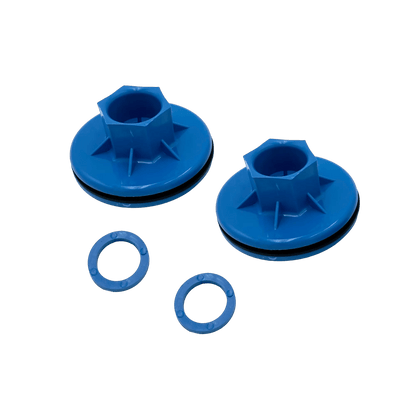 Pelican Pedal Boat Wheel Bushings In Azure Blue - Pack Of 2