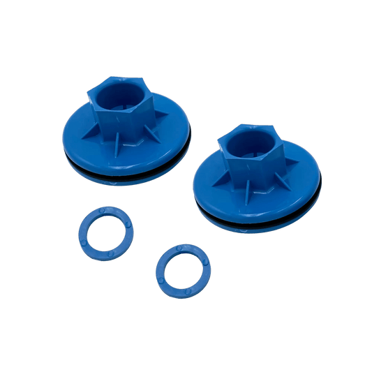 Pelican Pedal Boat Wheel Bushings In Azure Blue - Pack Of 2